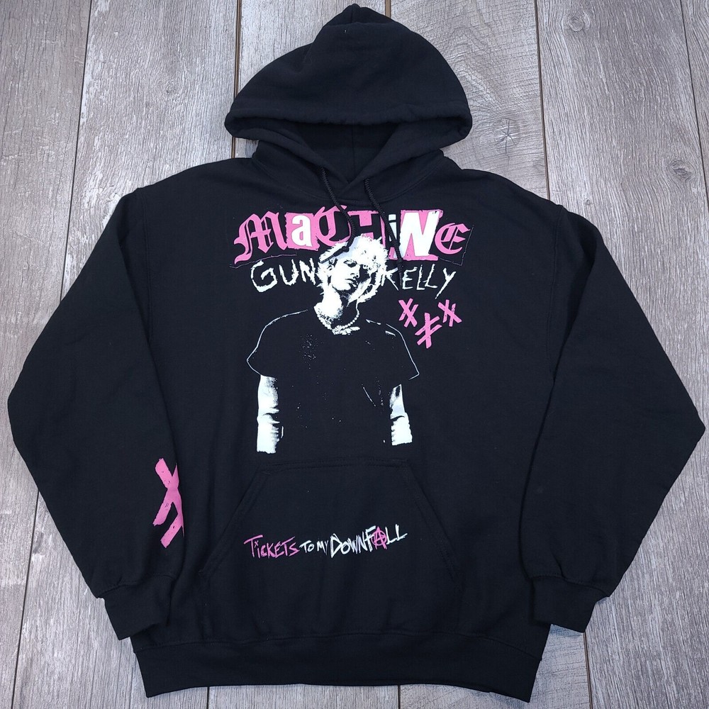 Machine Gun Kelly Black & Pink Hooded Sweatshirt